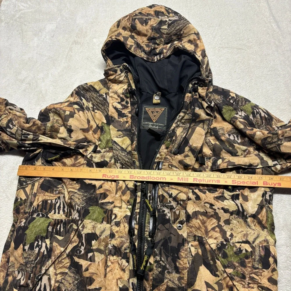 Weatherby Jacket Mens L Mossy Oak Forest Floor Camo Waterproof EUC